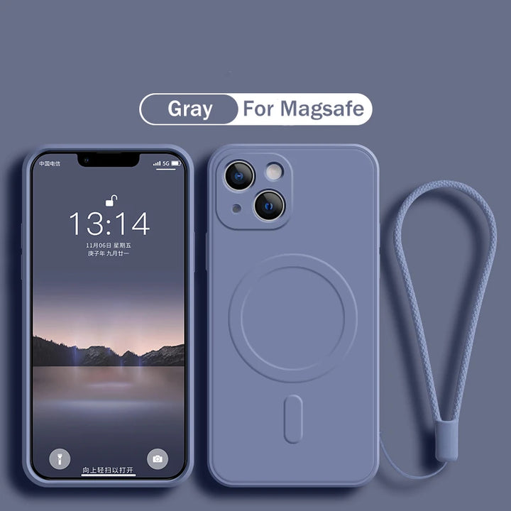 Magsafe Silicone Magnetic Case For iPhone