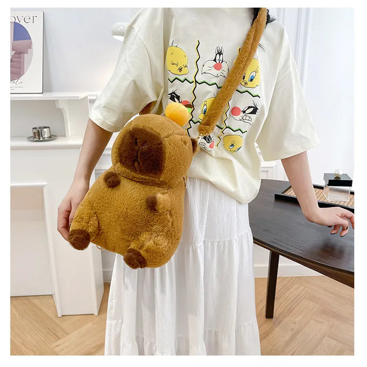 Capybara Plush Backpack