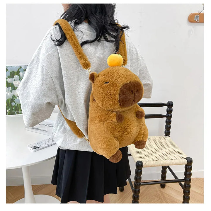 Capybara Plush Backpack