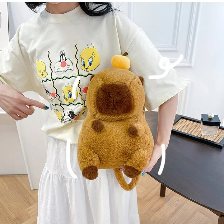 Capybara Plush Backpack