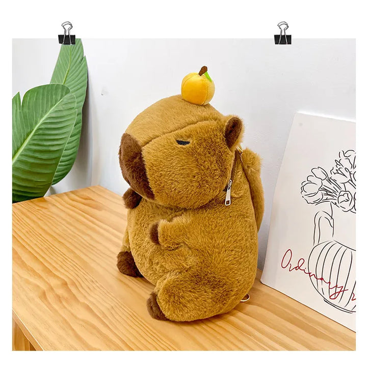 Capybara Plush Backpack