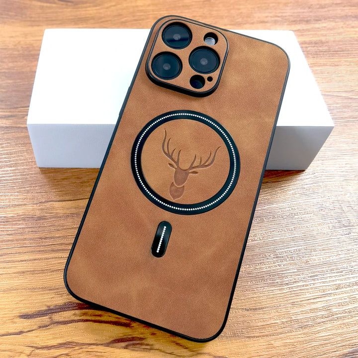 Luxury Deer Leather Case for iPhone